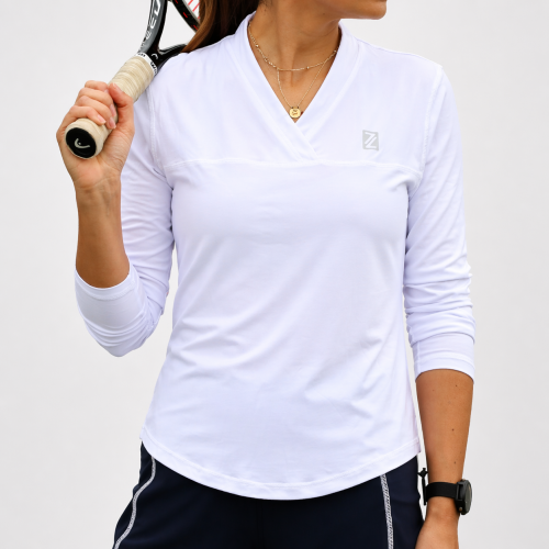 Long Sleeved Top White Z005-LTw
